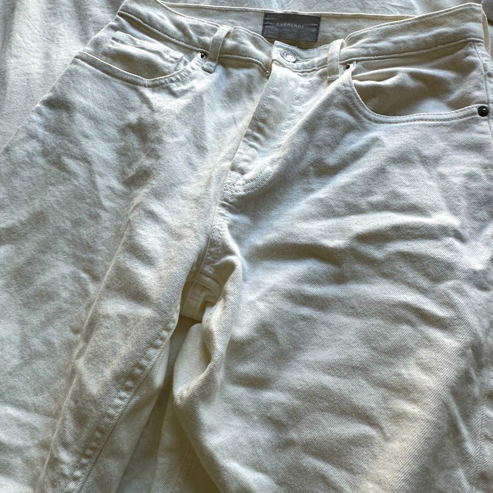 Everlane Straight Leg Jeans White